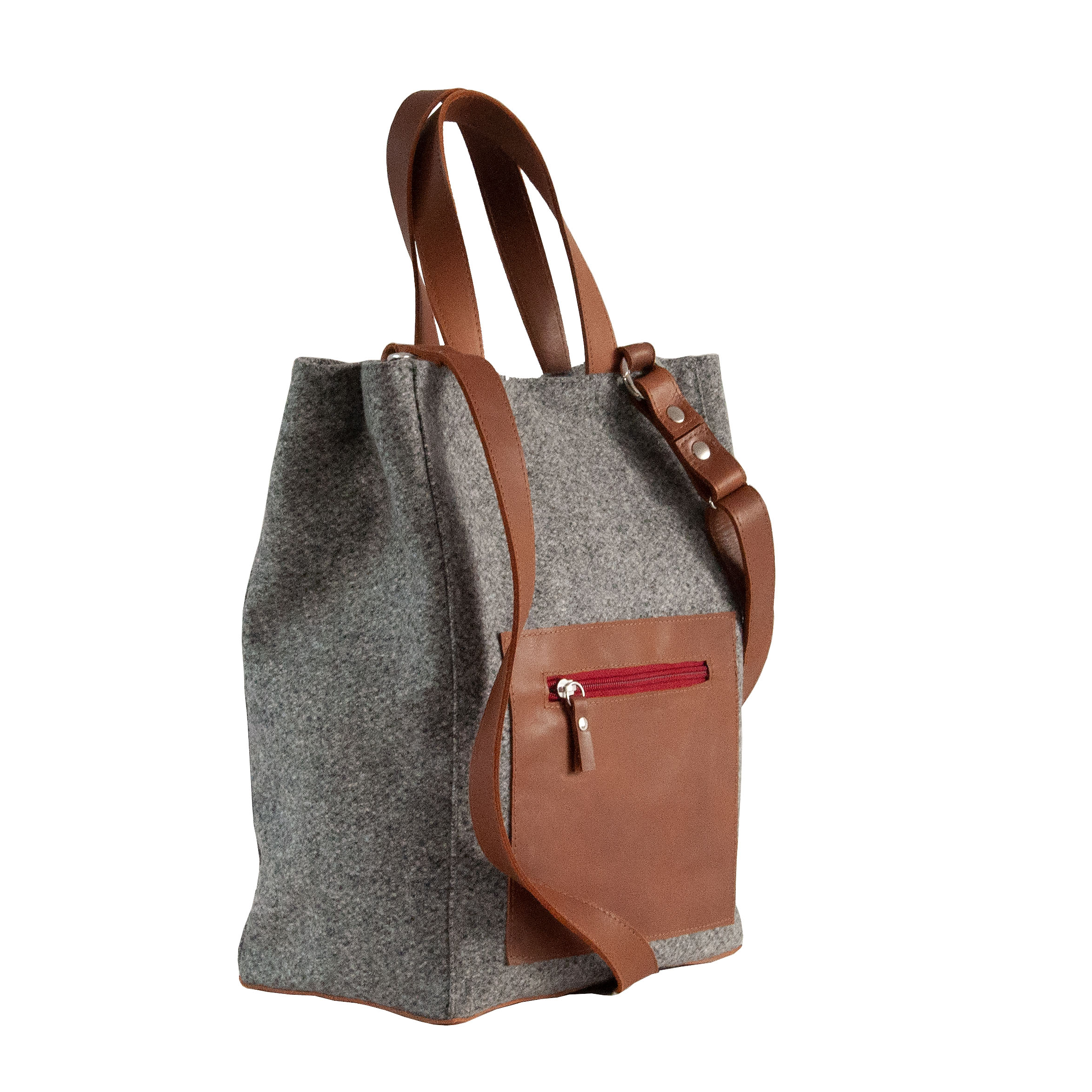 Großer Shopper aus Stoff, Damenhandtasche aus Loden, nachhaltige Handtasche, Made in Austria